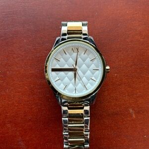 Armani Exchange Gold and Silver Watch